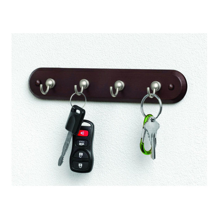 Key Rack Walnut 4-hook