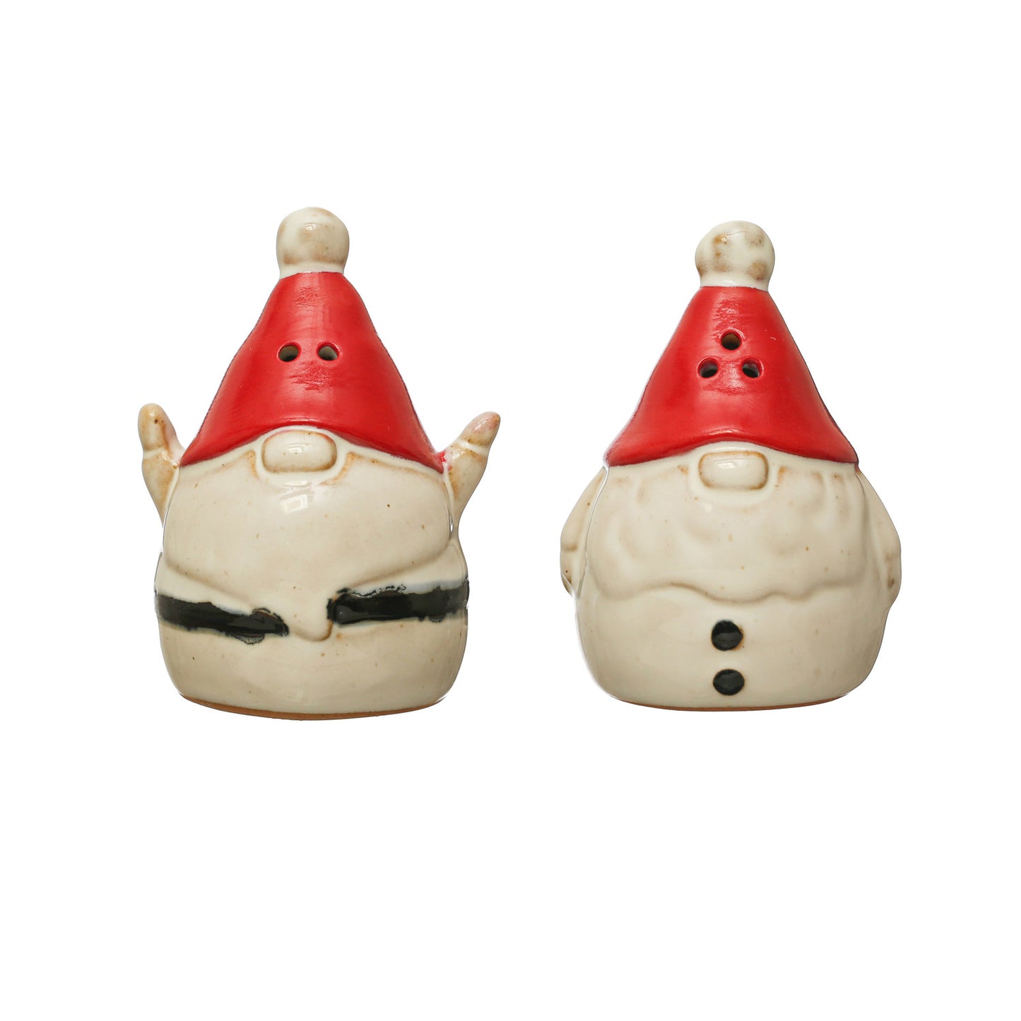 Christmas - Gnome Salt and Pepper Shaker Hand-painted (Set of 2)