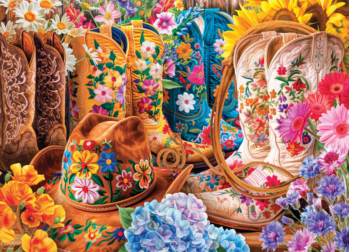 Eurographics Puzzle 1000 Piece - Cowgirl Boots