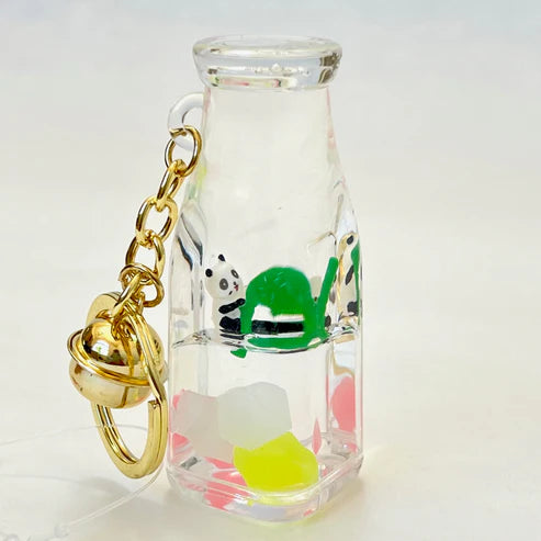 Keychain Charm Panda & Bamboo Floaty in Various Containers - Sold Individually