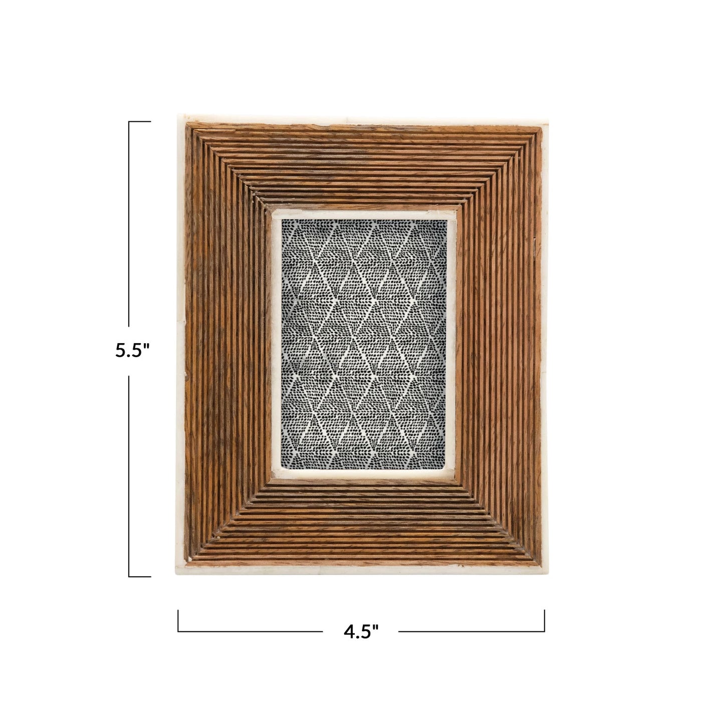 Frame Mango Wood & Bone Natural Holds 2.75"x 3.75"