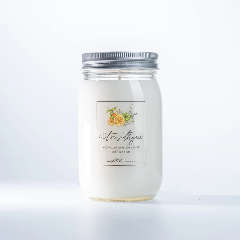 Soy Candle - 16oz - Citrus Thyme