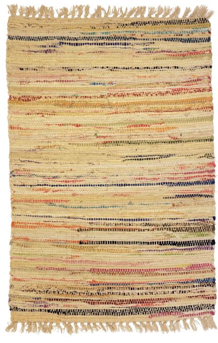 Sturbridge Rag Rug Cotton Honey 6' x 9'