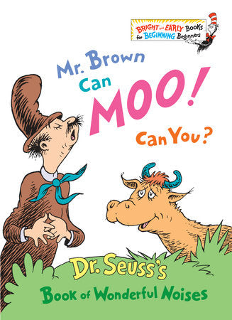 Dr. Seuss Book Mr. Brown Can Moo! Can You? (7x9 Hardcover)