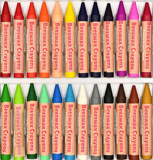 Junior Crayons Beeswax 24 Colors