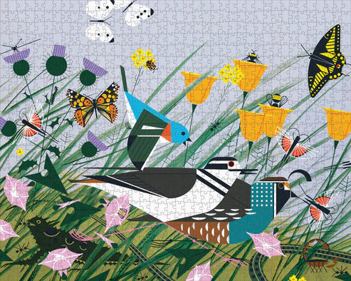 Puzzle 1000 Piece - Charley Harper - Once There was a Field