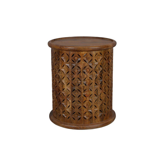 Global Archive Decker Drum Table Small Mango
