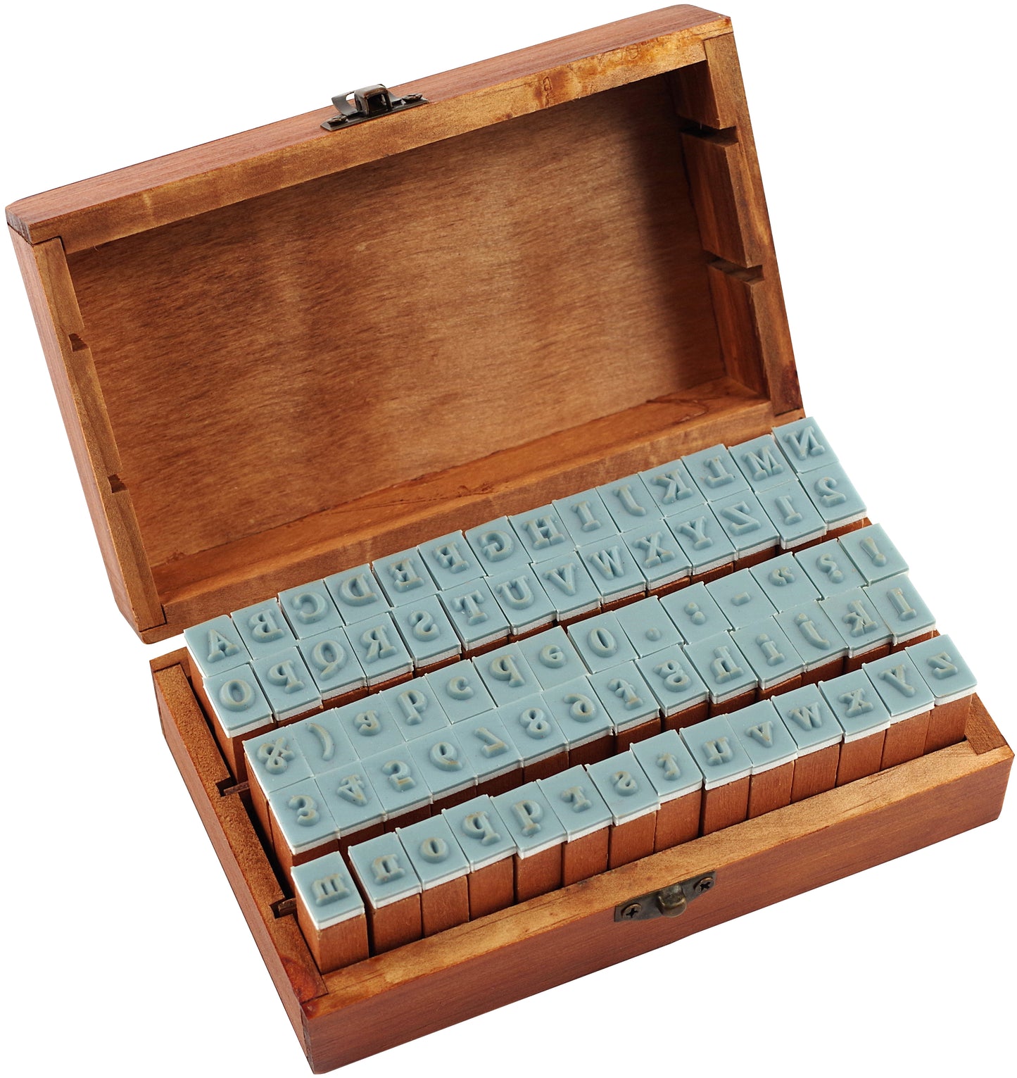 Art Center Letterpress Stamp Set in Wood Box