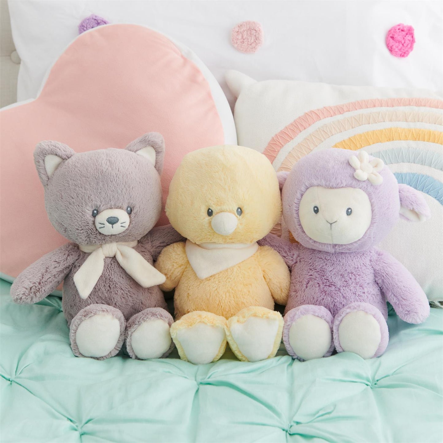 Plush Sustainable Lamb "Lilac" Light Purple 13"