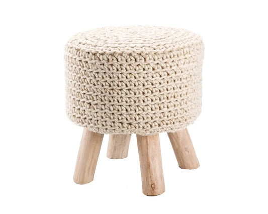 Pouf Westport By Rug Republic Bleached Sand