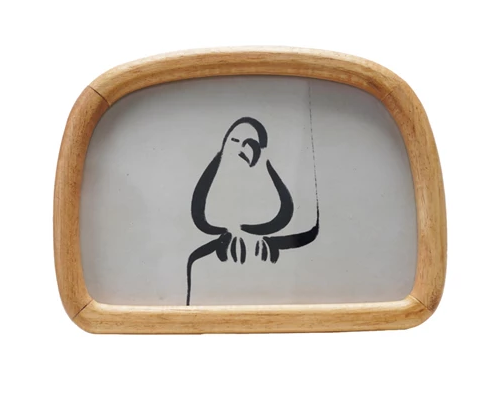 Frame Arched Rubberwood Natural Holds 5" x 7"