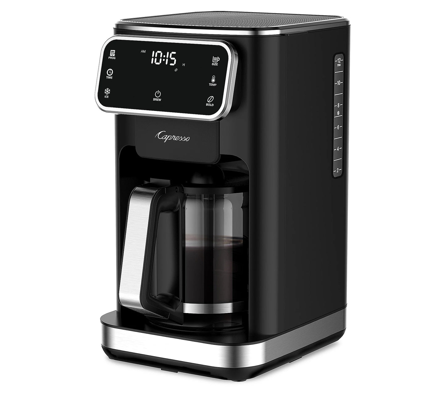 Touchscreen Coffee Maker 12cup w/ Glass Carafe