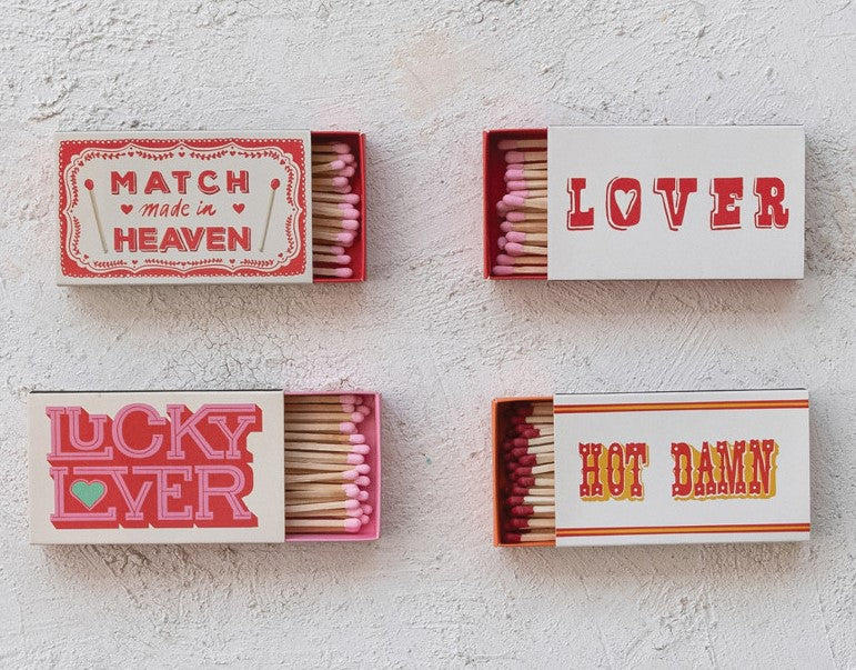 Safety Matches with Sayings 4 Styles (Sold Individually)
