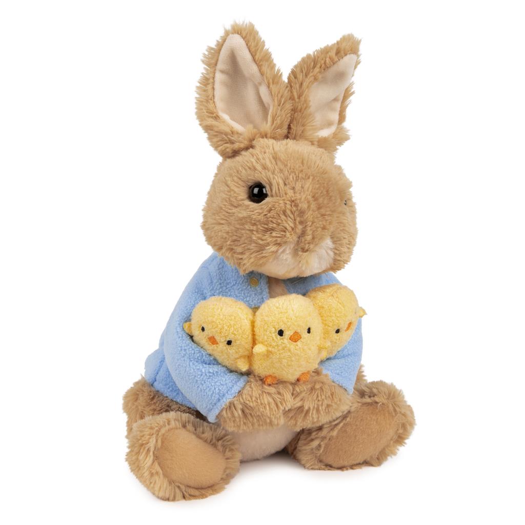 Beatrix Potter Peter Rabbit Holding Chicks 9.5"