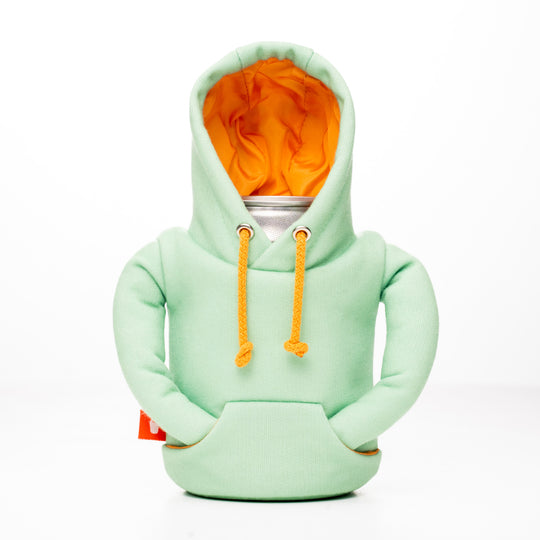 The Hoodie - Seafoam & Apricot