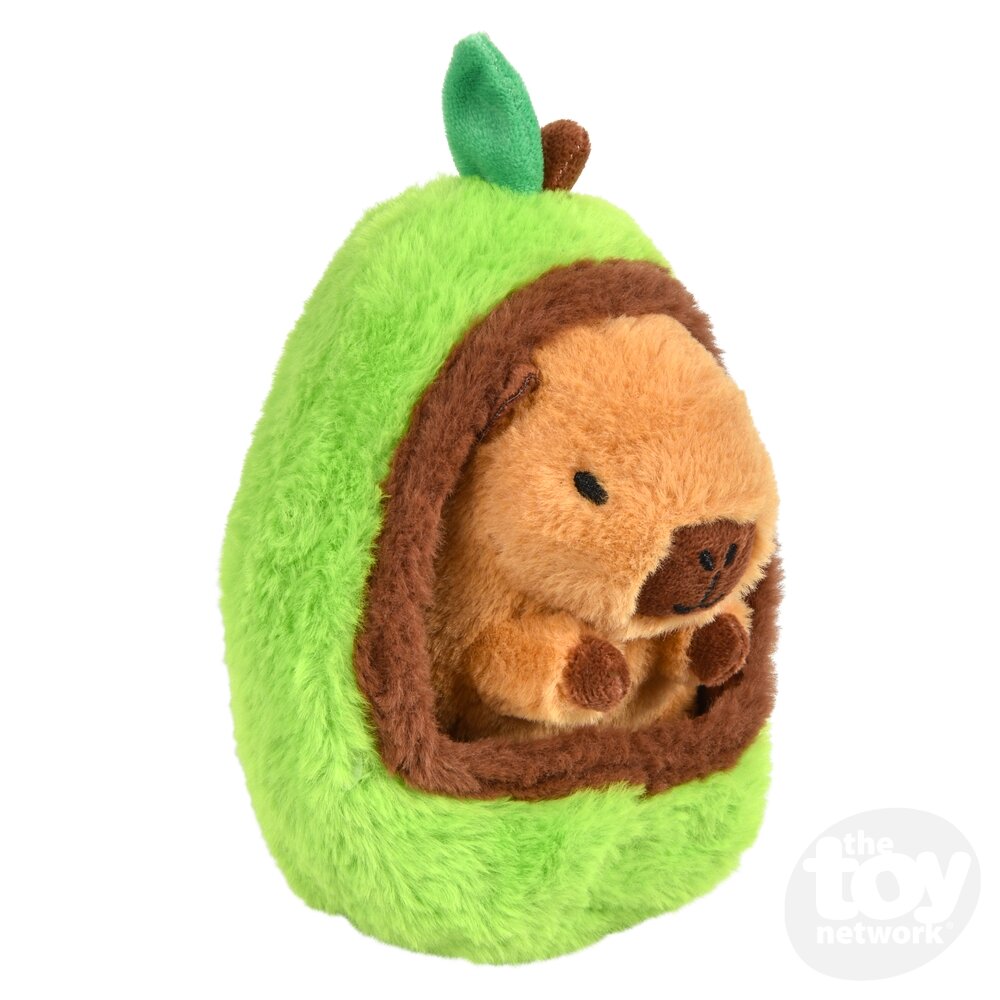 Plush Capybara in a Fruit Stuffed Animal 7.5"