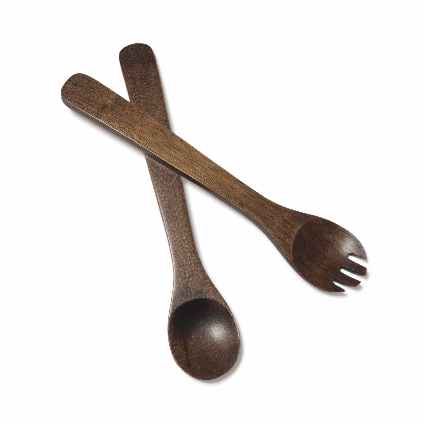Salad servers 12" Walnut Finish
