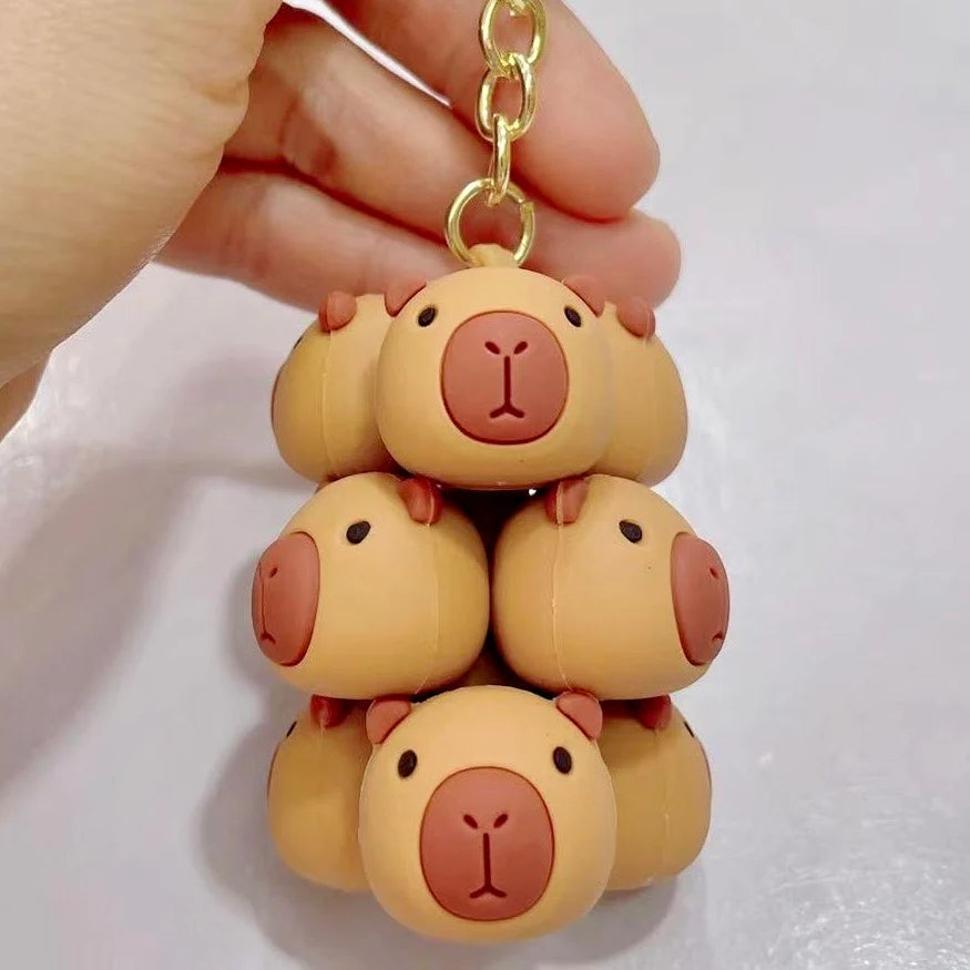 Keychain Charm Family of Capybara (Sold Individually)