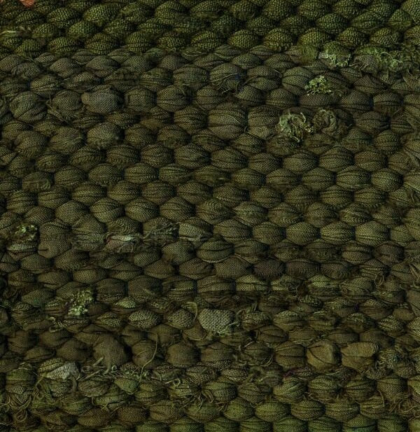 Rag Rug 2' X 3' Dark Olive