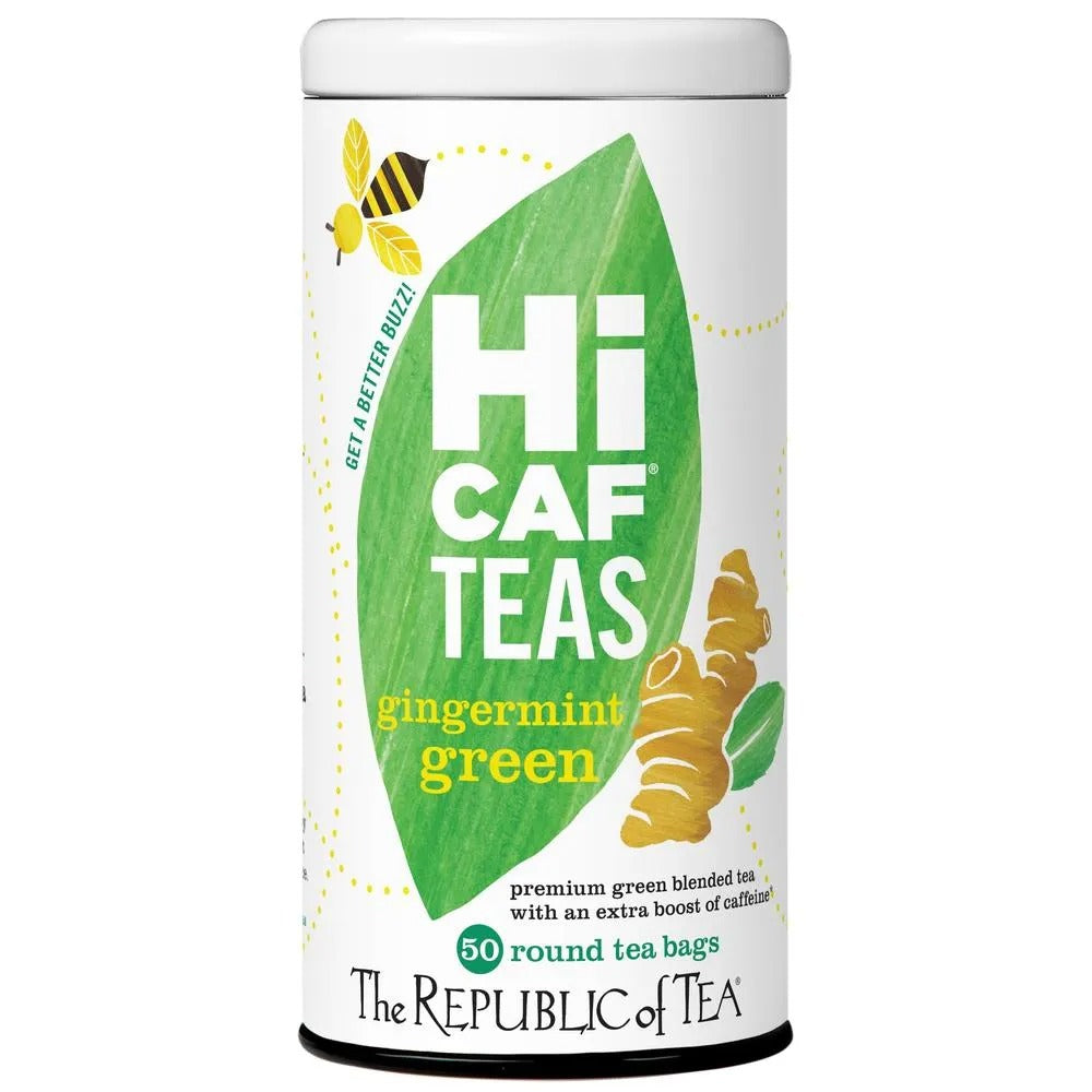 HiCaf Tea Tin - Ginger Mint Green 50bags