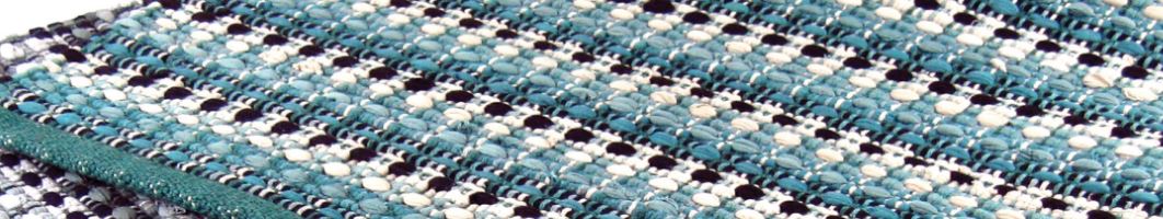 York Rag Rug Cotton Blue 2' x 3'