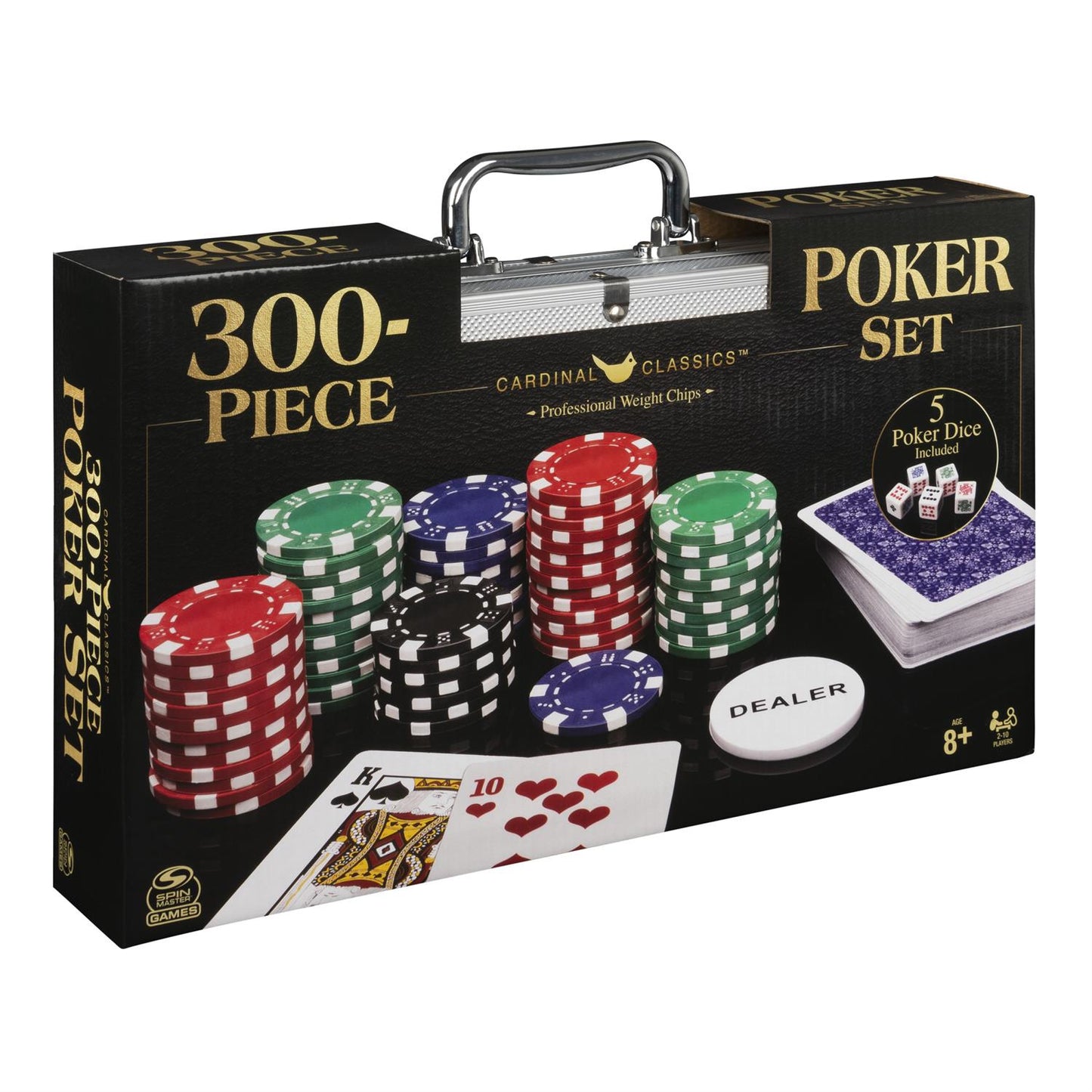 Game Cardinal Classics Poker Set Aluminum Carrying Case 300pc