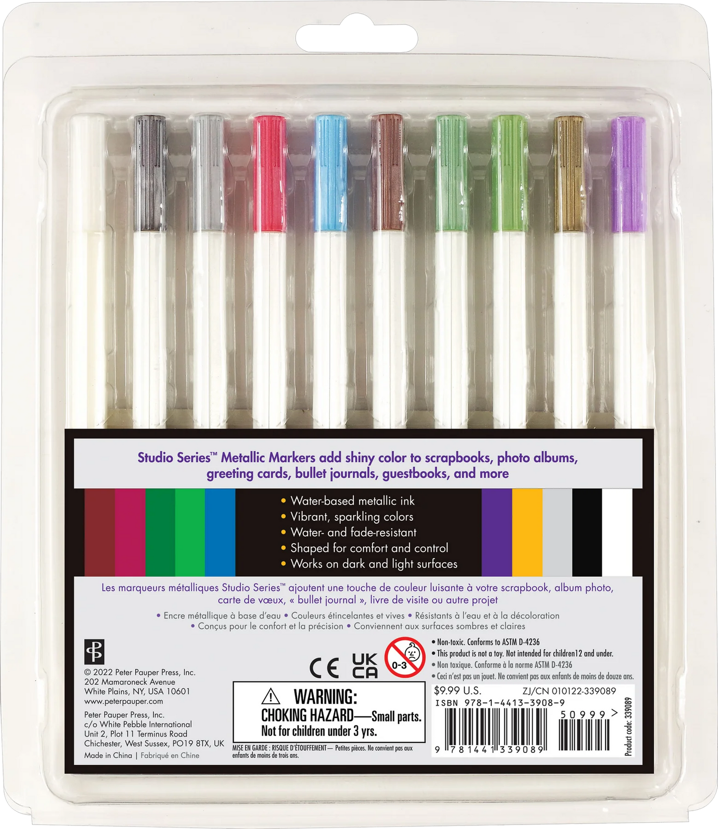 Art Center Markers Metallic 10 Colors