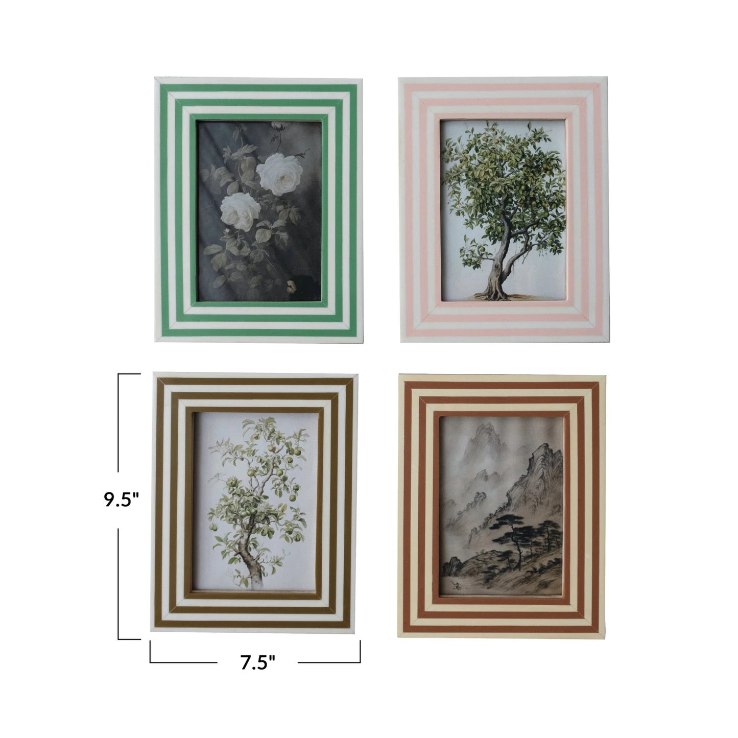 Frame Inlaid Stripes 4 Colors 5 x 7 (Sold Individually)