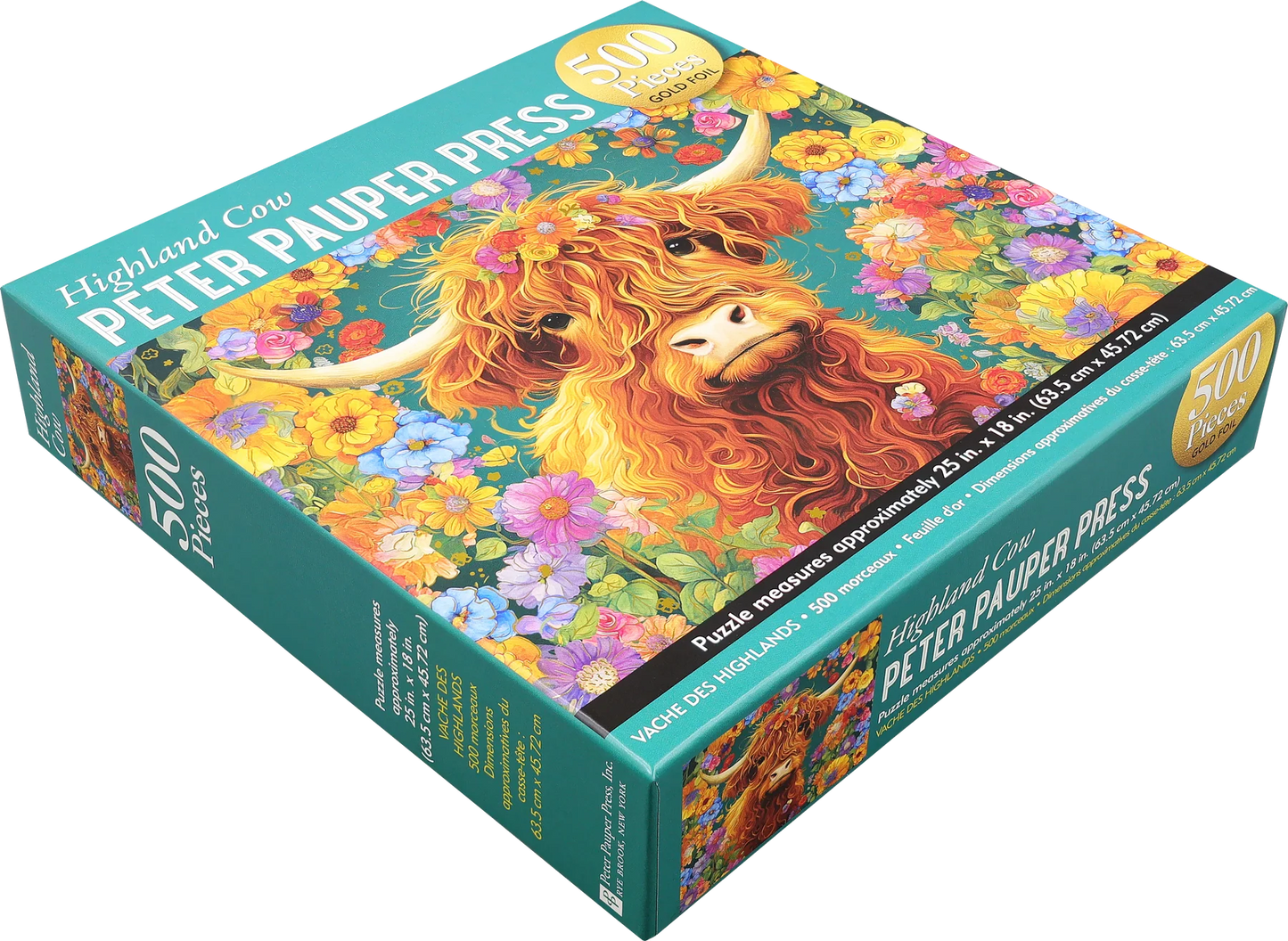 Puzzle 500 Piece Highland Cow