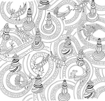 Artist's Adult Coloring Book Zen Garden