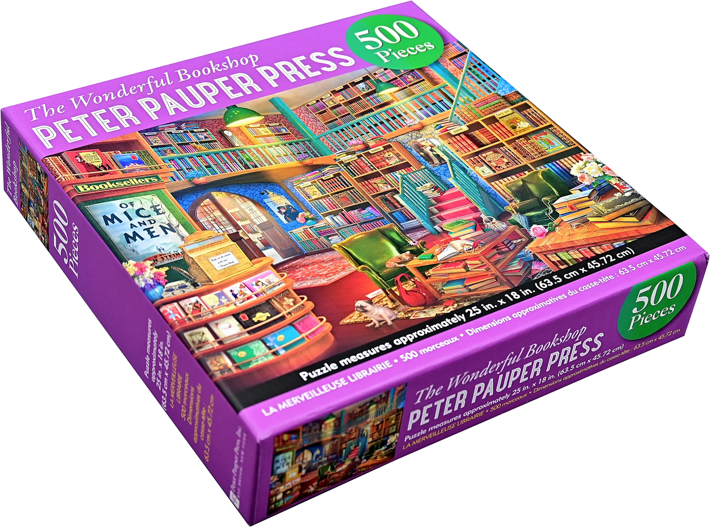 Puzzle 500 Piece Wonderful Bookshop