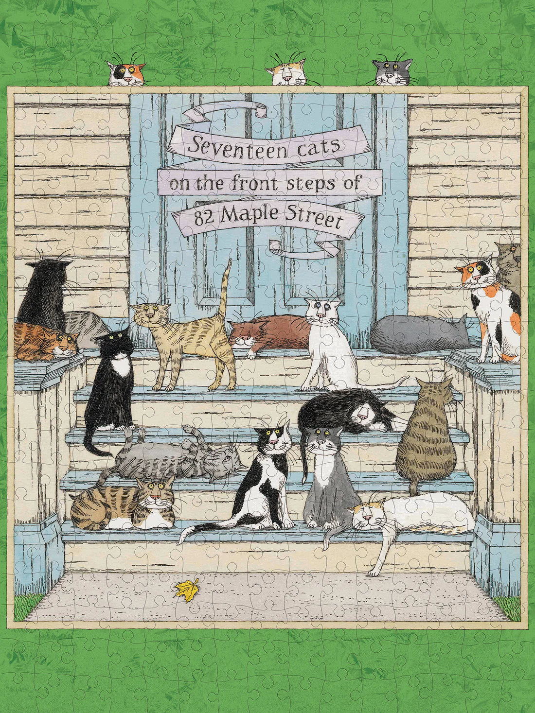 Puzzle 300 Piece - Edward Gorey - Seventeen Cats