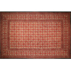 Tapestry Twin Size Dabu Vine Red