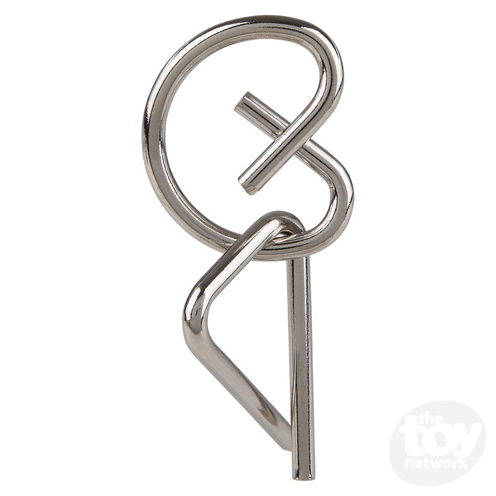 Brain Teaser IQ Puzzle Wire Metal Boxed 2" (Sold Individually)