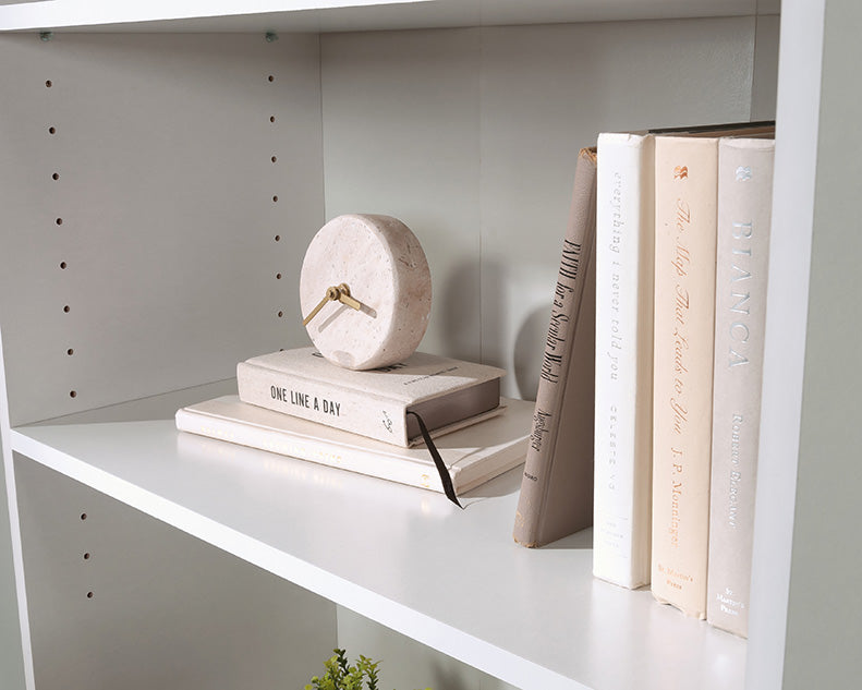 Beginnings Bookcase Soft White Five Shelf