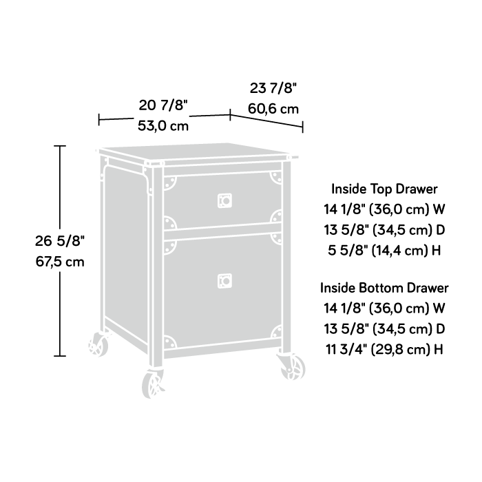 Steel River Pedestal File Cabinet