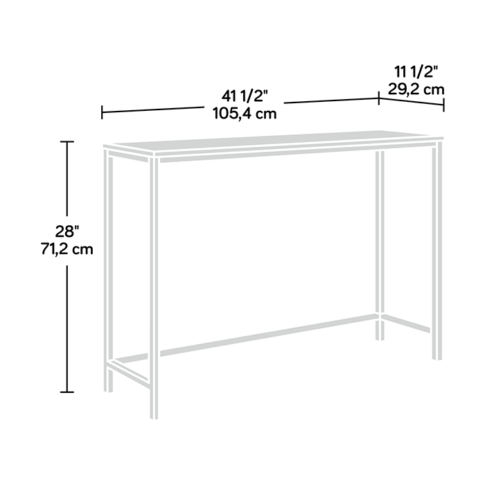 North Avenue Console Table Sindoori Mango Finish