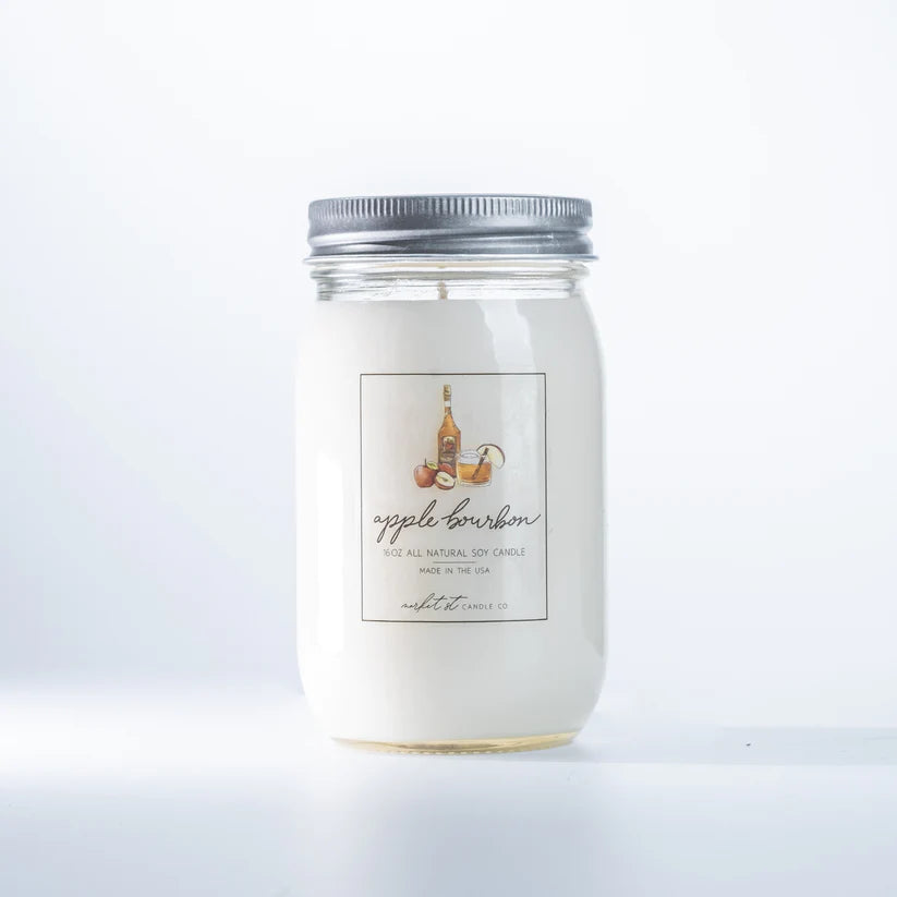 Soy Candle - 16oz - Apple Bourbon