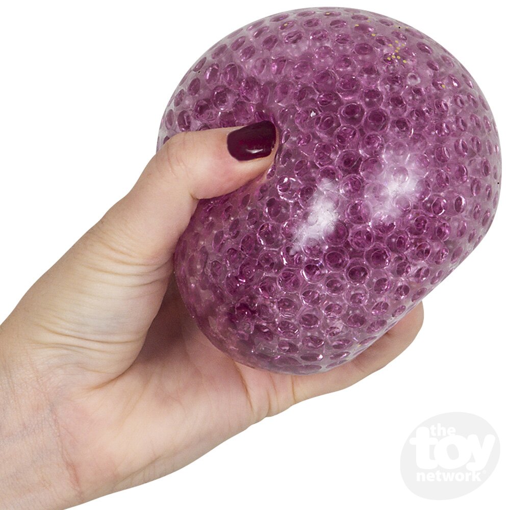 Squeezy Bead Ball Assorted Colors 3" (Sold Individually)