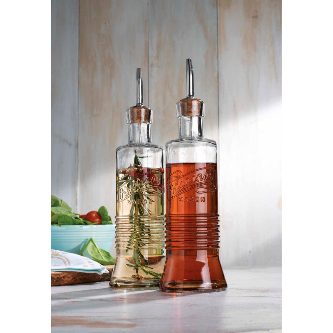 Oil and Vinegar Bottles Set 16.9 Oz