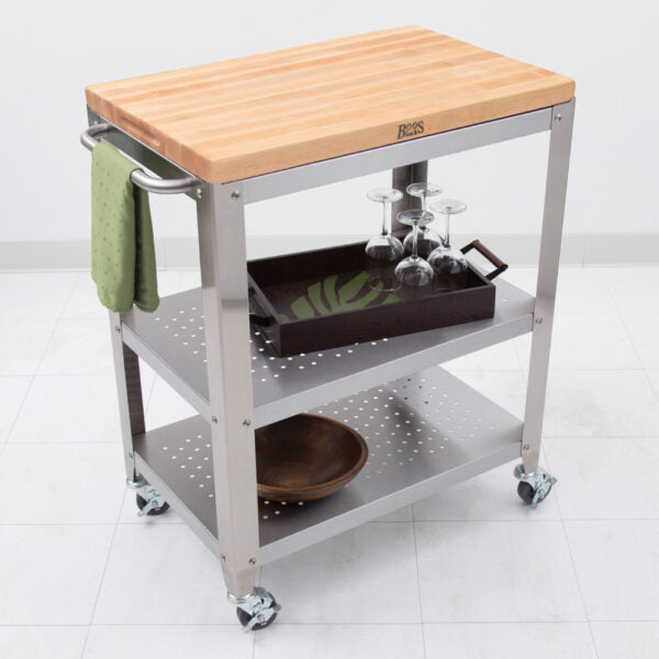 Kitchen Cart Island Cucina Culinart Maple Top