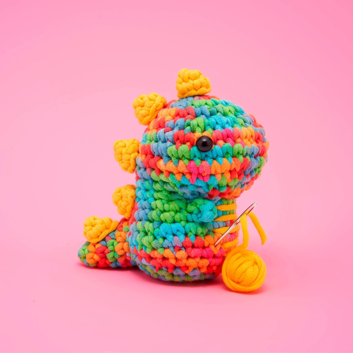 Crochet Kit - Fred the Rainbow Dinosaur