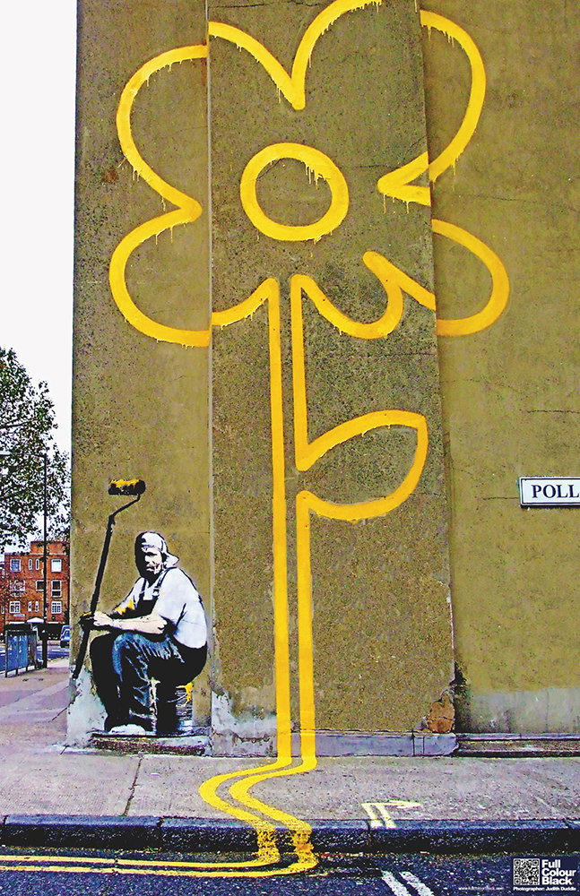 Graffiti Art 11" x 17"- Liberty Girl