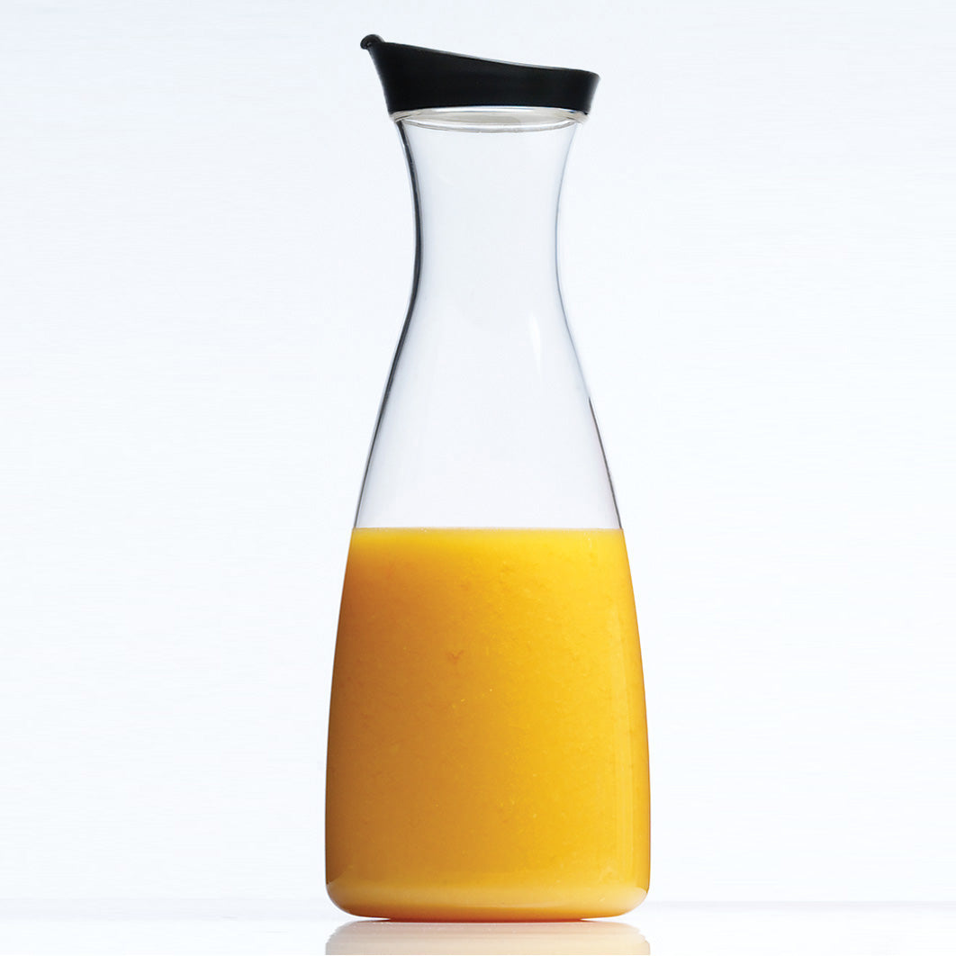 Acrylic Carafe Juice Jar 36oz With Black Top