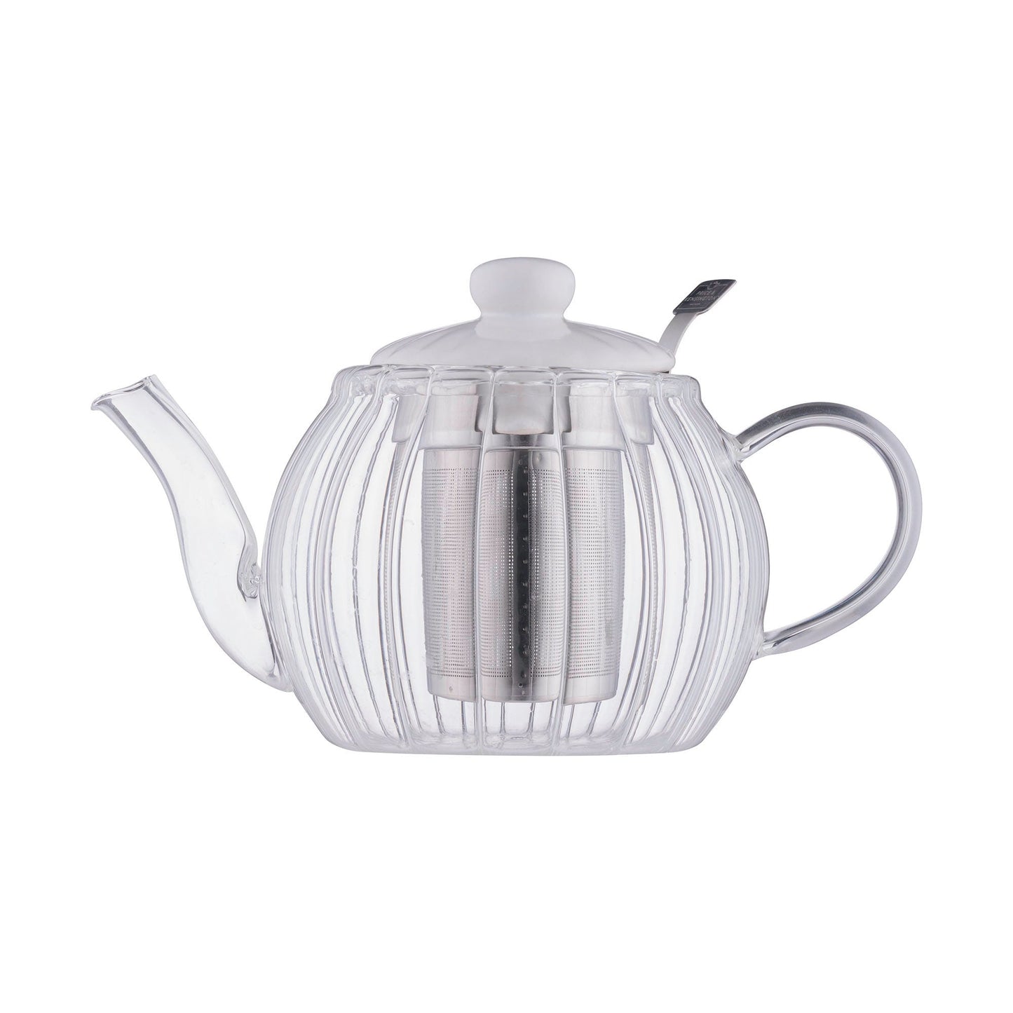 Price & Kensington Luxe Glass Teapot White 1l