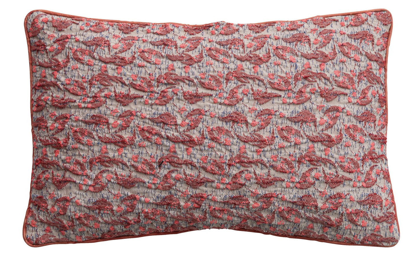 Pillow Lumbar Woven Cotton & Poly Multi Color 20"l x 14"h