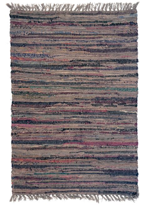 Sturbridge Rag Rug Cotton Tobacco 24" x 72"