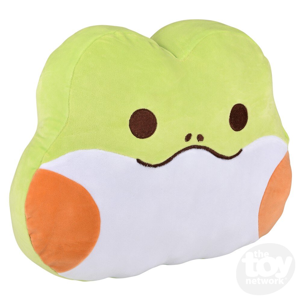 Plush Pillow Kawaii Frog 16"