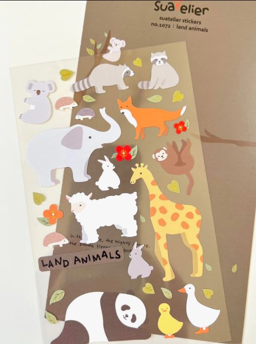 Stickers Land Animals
