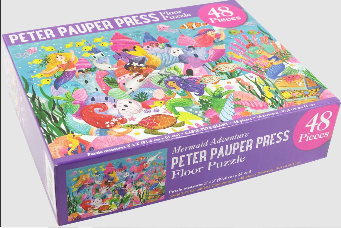 Puzzle Kid's Floor 48 Piece Mermaid Adventure